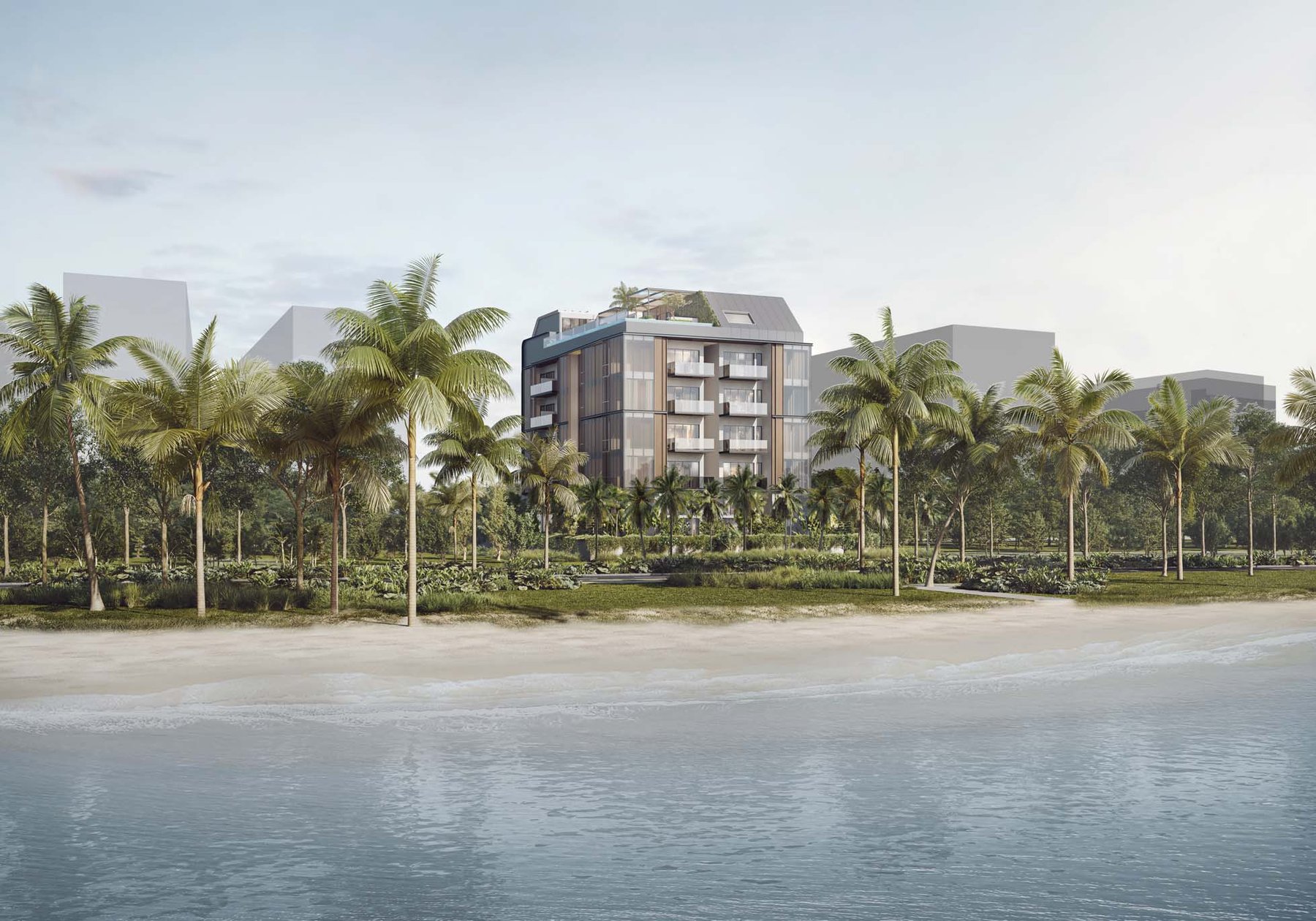 The Shorefront and the Pasir Ris shoreline (artist’s impression)